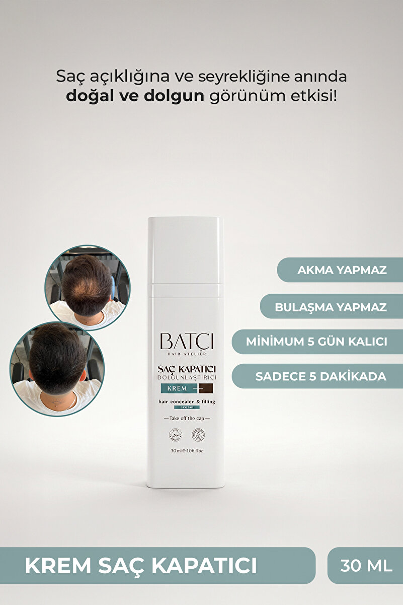 Batçı Saç Kapatıcı Dolgunlaştırıcı Sıvı Krem 30 ml