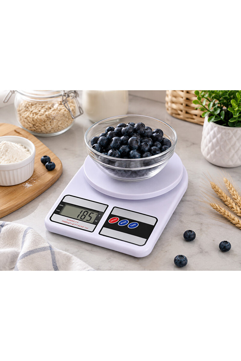 YAKUT prime Dijital Hassas 10 Kg Mutfak Terazisi Tartısı Lcd Ekranlı
