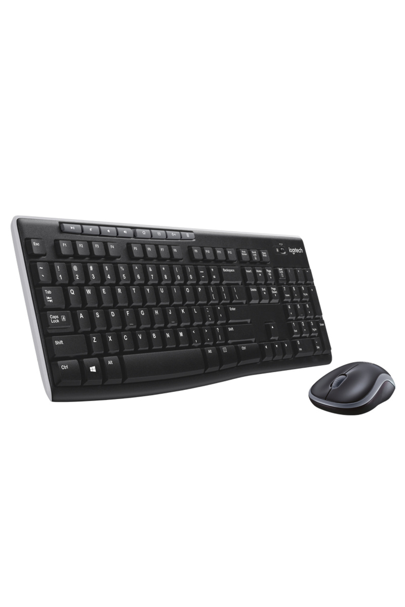 logitech MK270 Kablosuz USB Alıcılı Türkçe Q Klavye Mouse Seti, Siyah 920-004525