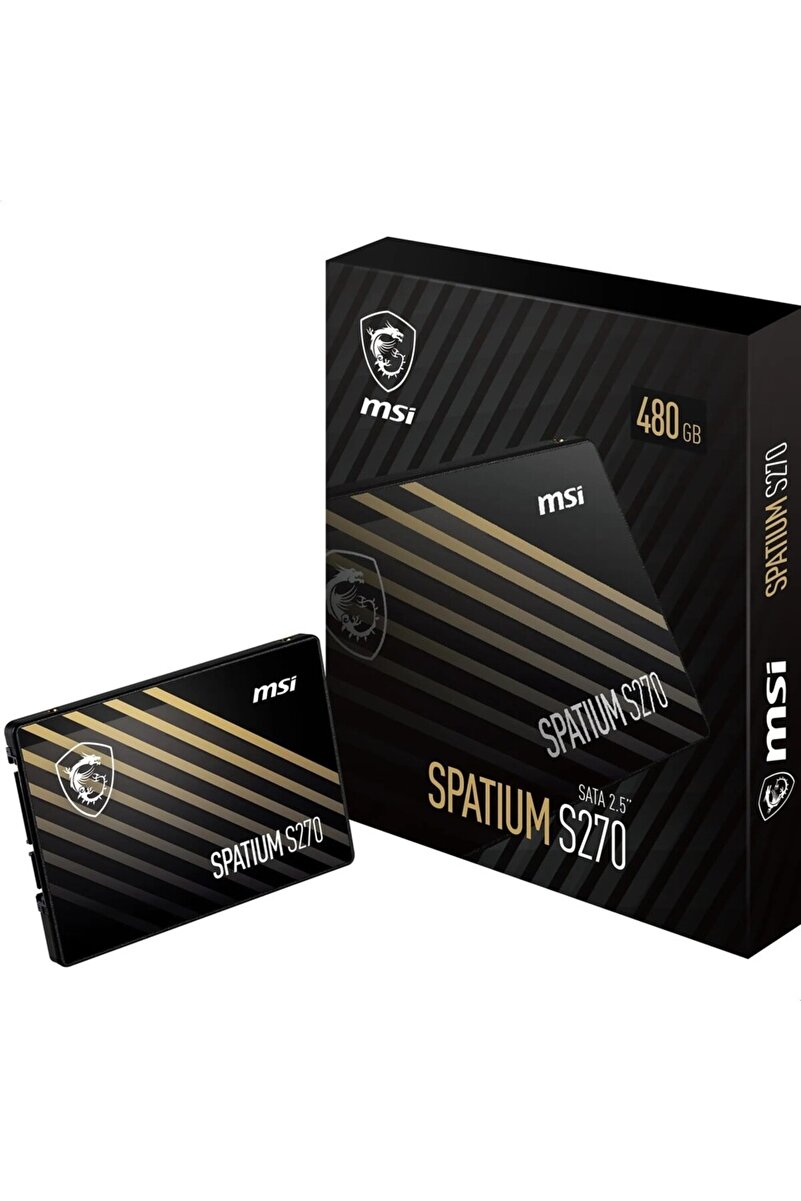 MSI 480Gb Spatium S270 Sata 3.0 (500Mb Okuma - 450Mb Yazma) Ssd Disk