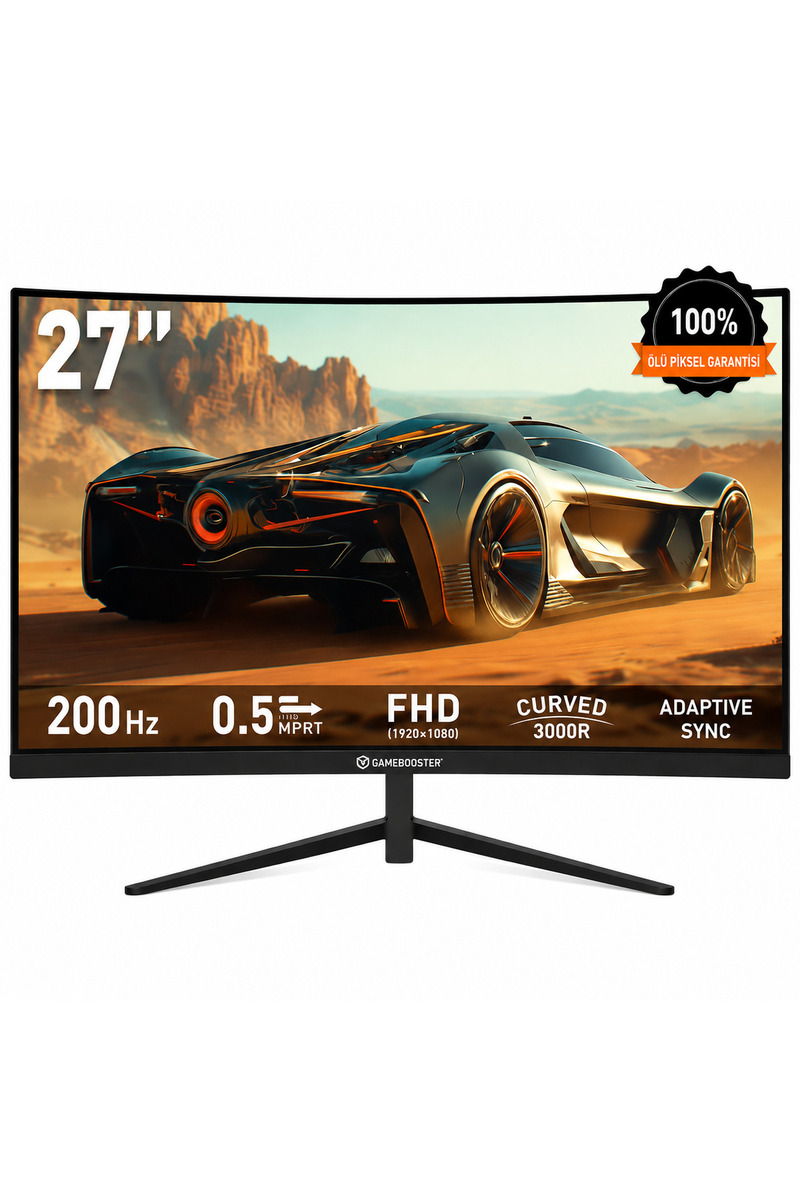 GAMEBOOSTER Lyris FF20GB-27M1F200CFMR 27" 200Hz 0.5ms FHD VA Panel 3000R Curved Gaming Monitör-