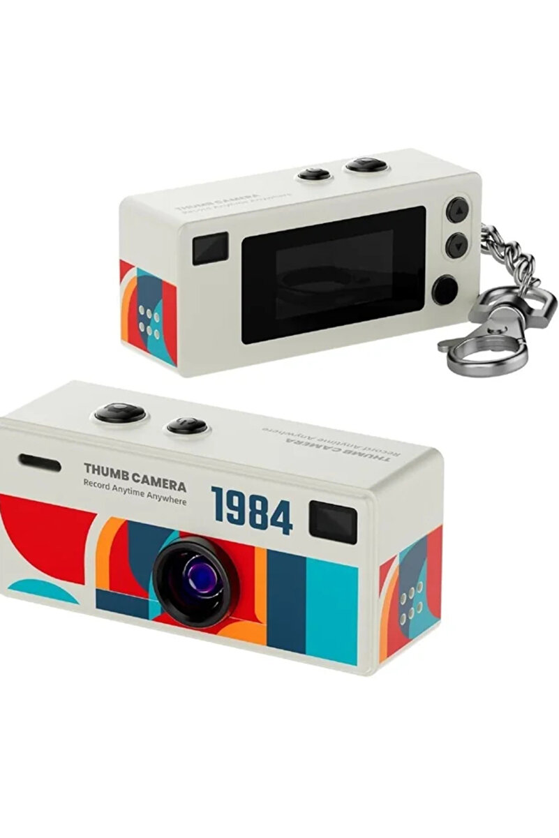 Genel Markalar G6 Thumb Camera Mini Kamera 1080P Hd Video Kayıtlı Retro Tasarım Taşınabilir Mini Dijital Kamera