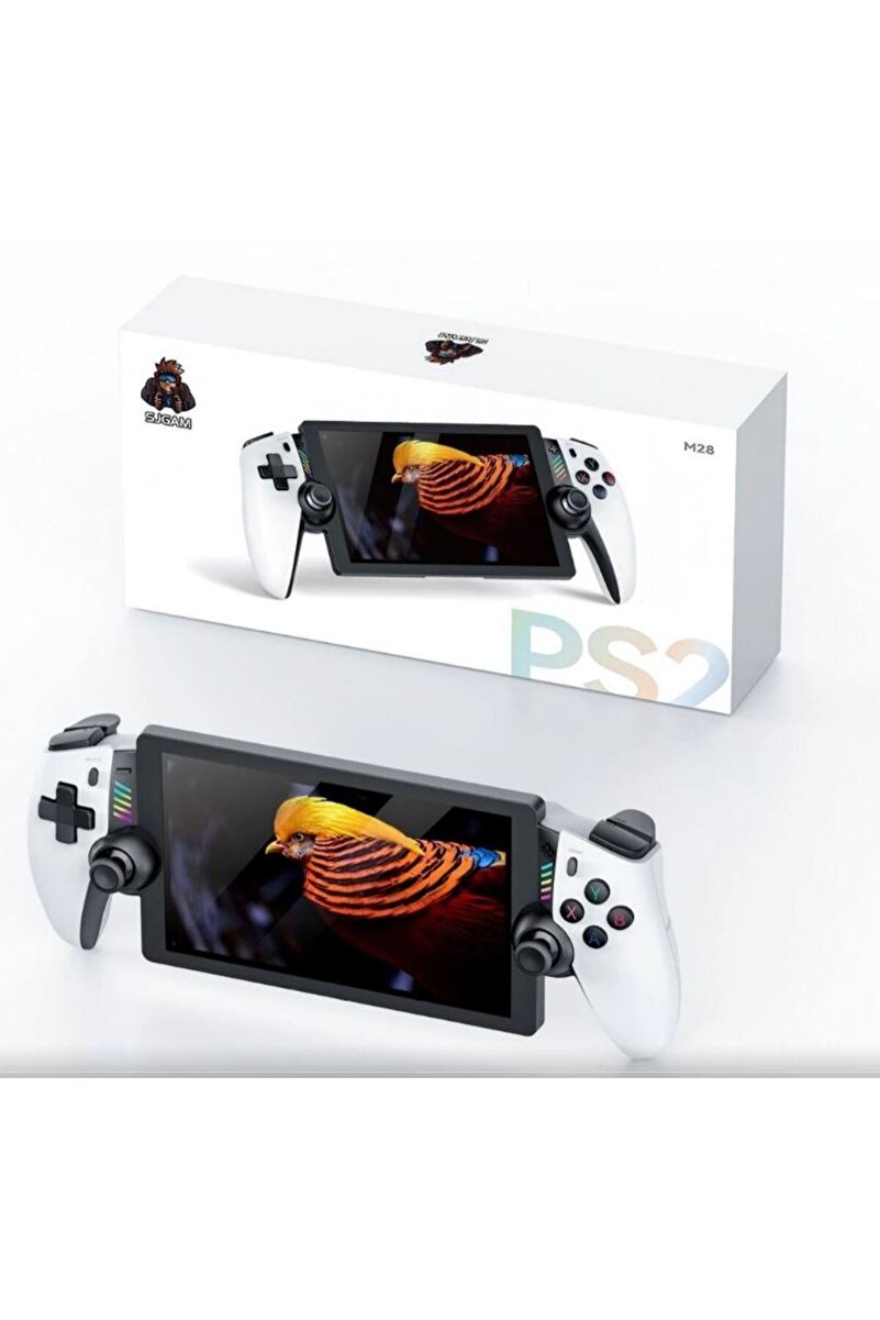 konsol plus M28 El Oyun Konsolu 7.1 inç IPS Ekran 128 Gb 20.000 Oyunlu PS2 Oyun Destekli