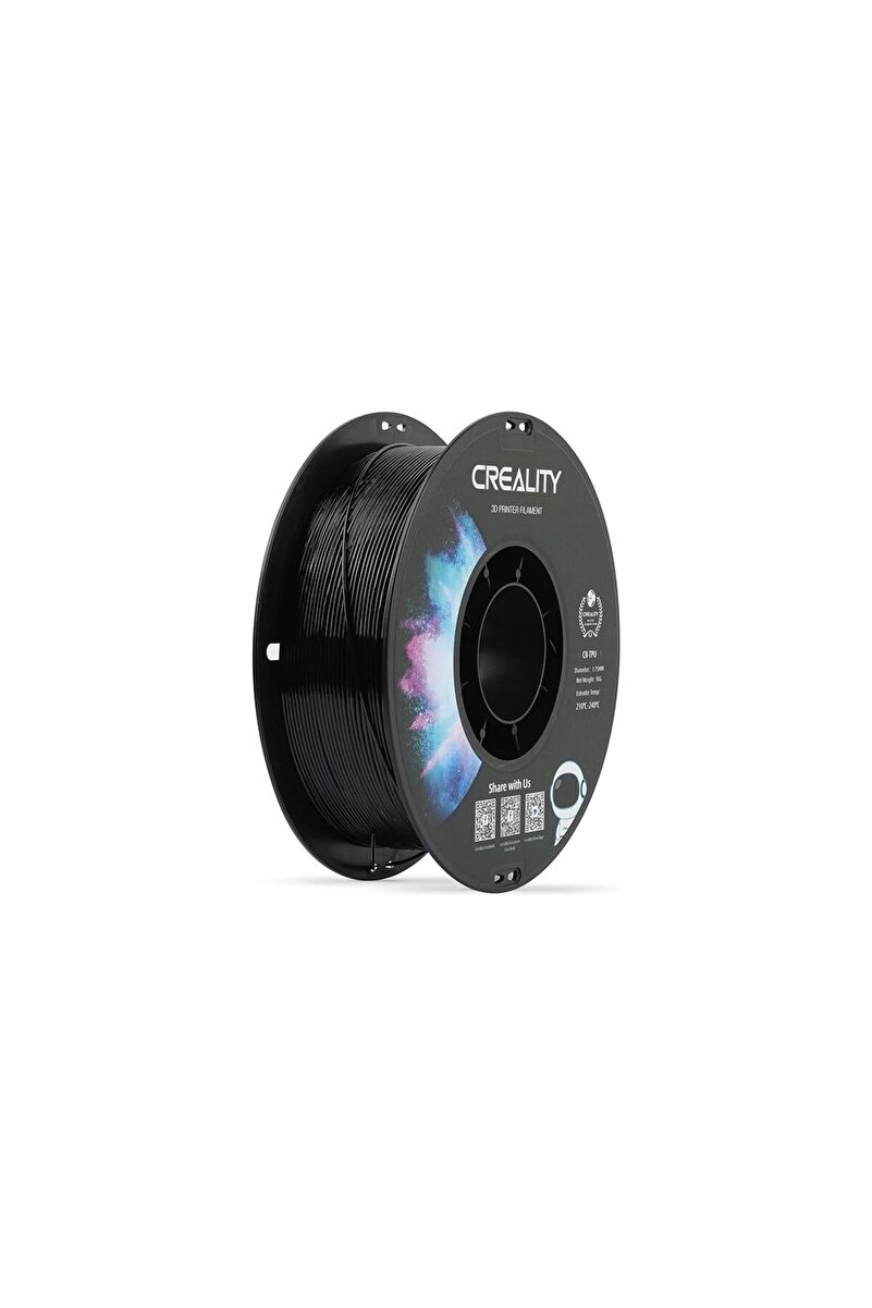 Creality CR TPU Esnek Filament Siyah 1.75mm 1 Kg 3D Yazıcı Filamenti