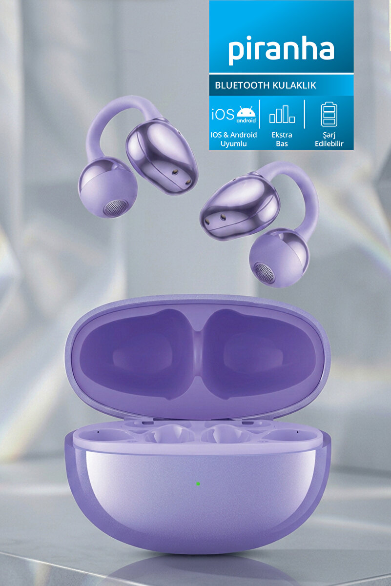 Piranha 9991PU Kablosuz TWS Bluetooth Kulak İçi Kulaklık | Mikrofon | Sesli Arama | Şarjlı | Ekstra Bass