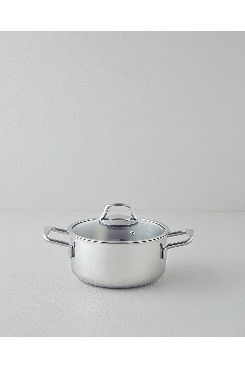 English Home Glow Çelik Derin Tencere 16x10 cm Silver