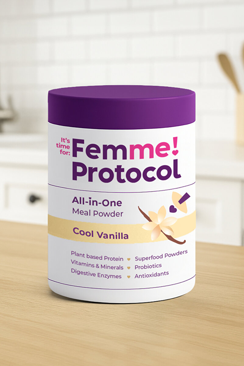 Femme Protocol All in One Öğün Tozu Cool Vanilla 600g –10 Servis