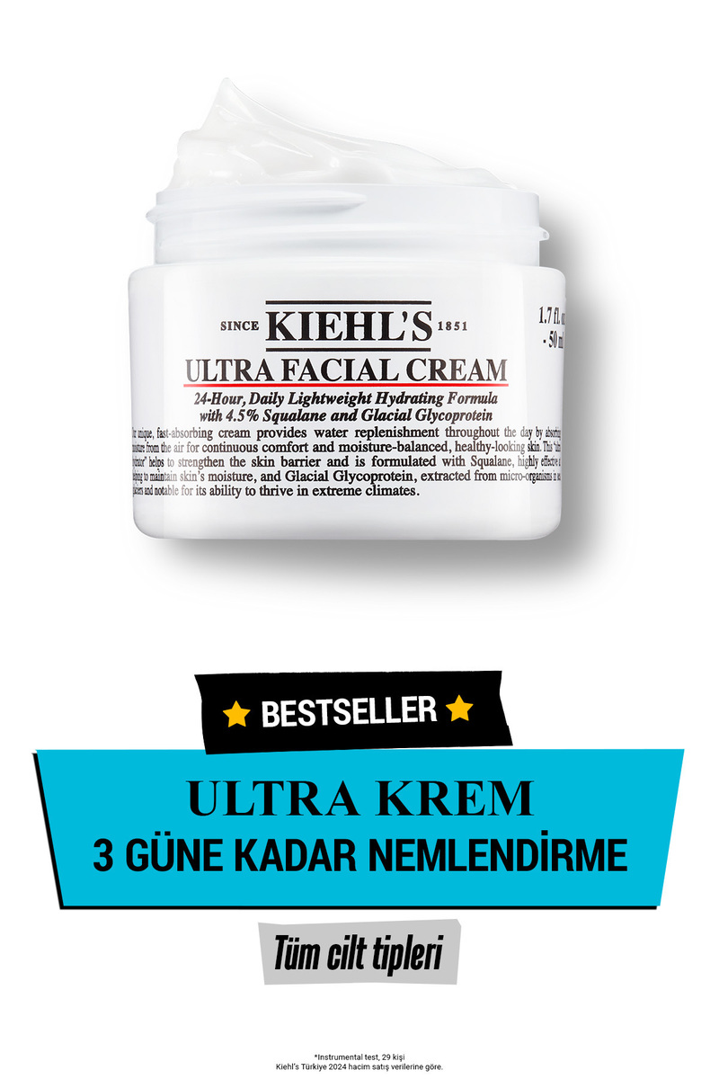 Kiehl's Ultra Facial 72 Saat Nemlendirici Etkili Günlük Yüz Kremi 50 ml