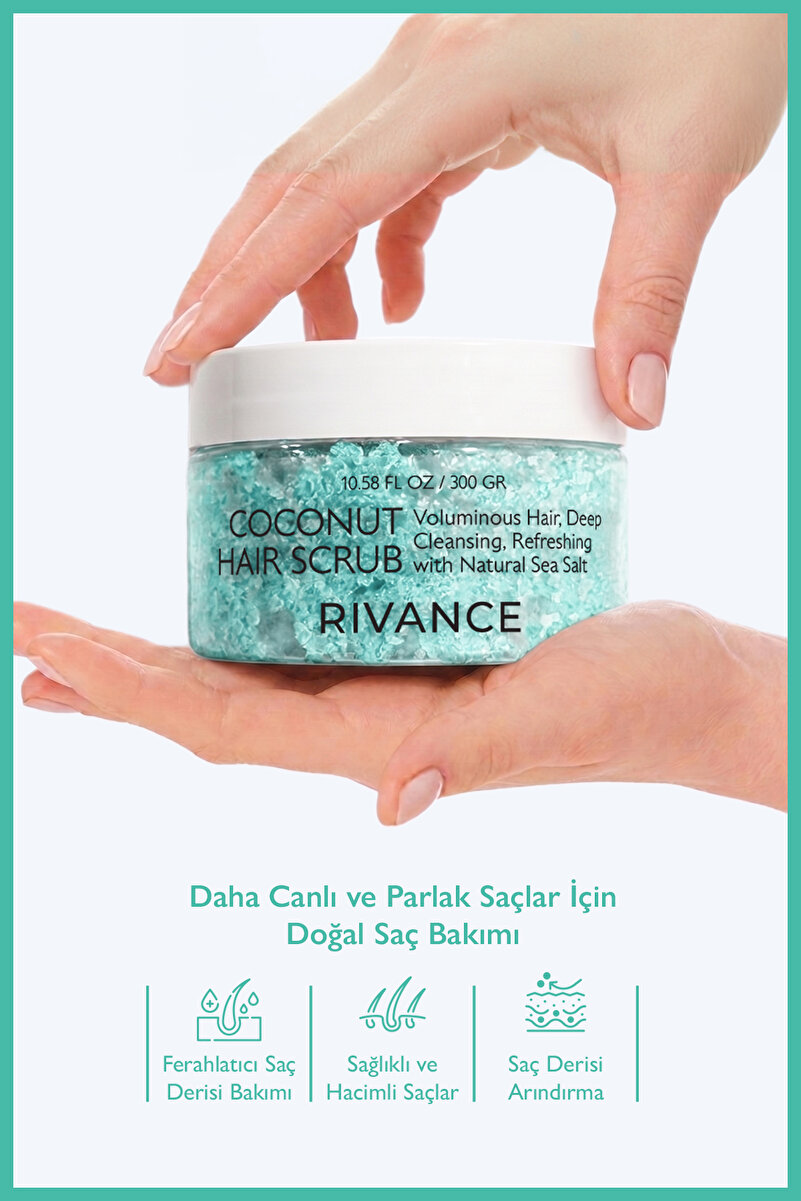 Rivance Deniz Tuzlu Saç Derisini Arındıran ve Bakım Yapan Peeling Şampuanı 300 gr