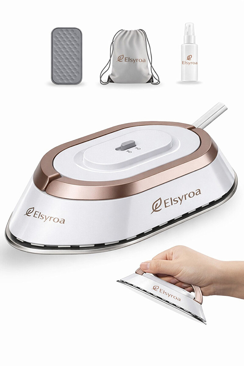 Elysora El Tipi Buharlı Ütü Taşınabilir Mini Buhar Makinesi Beyaz