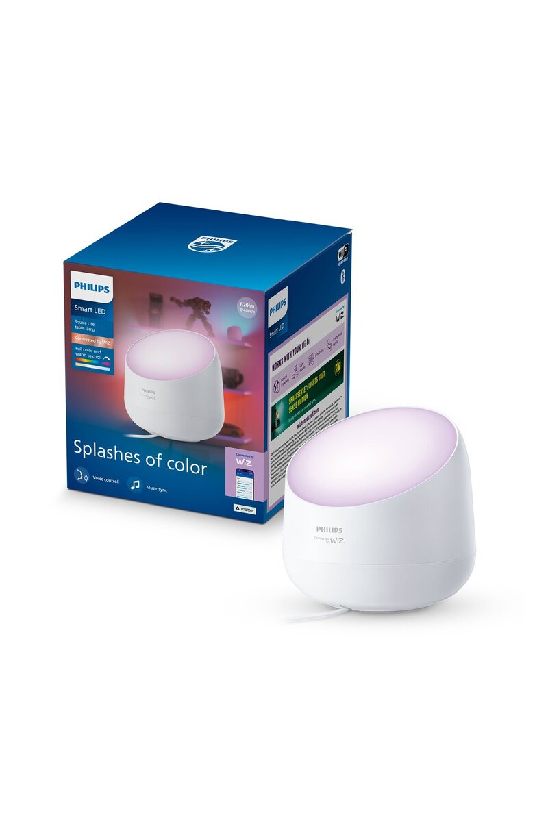 Philips Smart Lighting Squire Lite Akıllı Masa Lambası - Beyaz - Google Home, Alexa, HomeKit ve Matter uyumlu