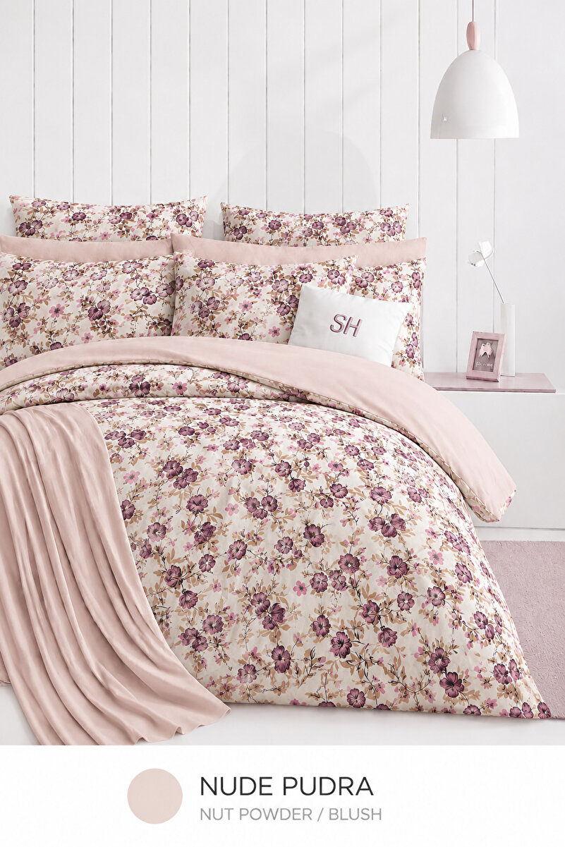 Sheri Home Lastikli Çarşaflı Nevresim Takımı Çift Kişilik Premium ROYALMODEL 88s