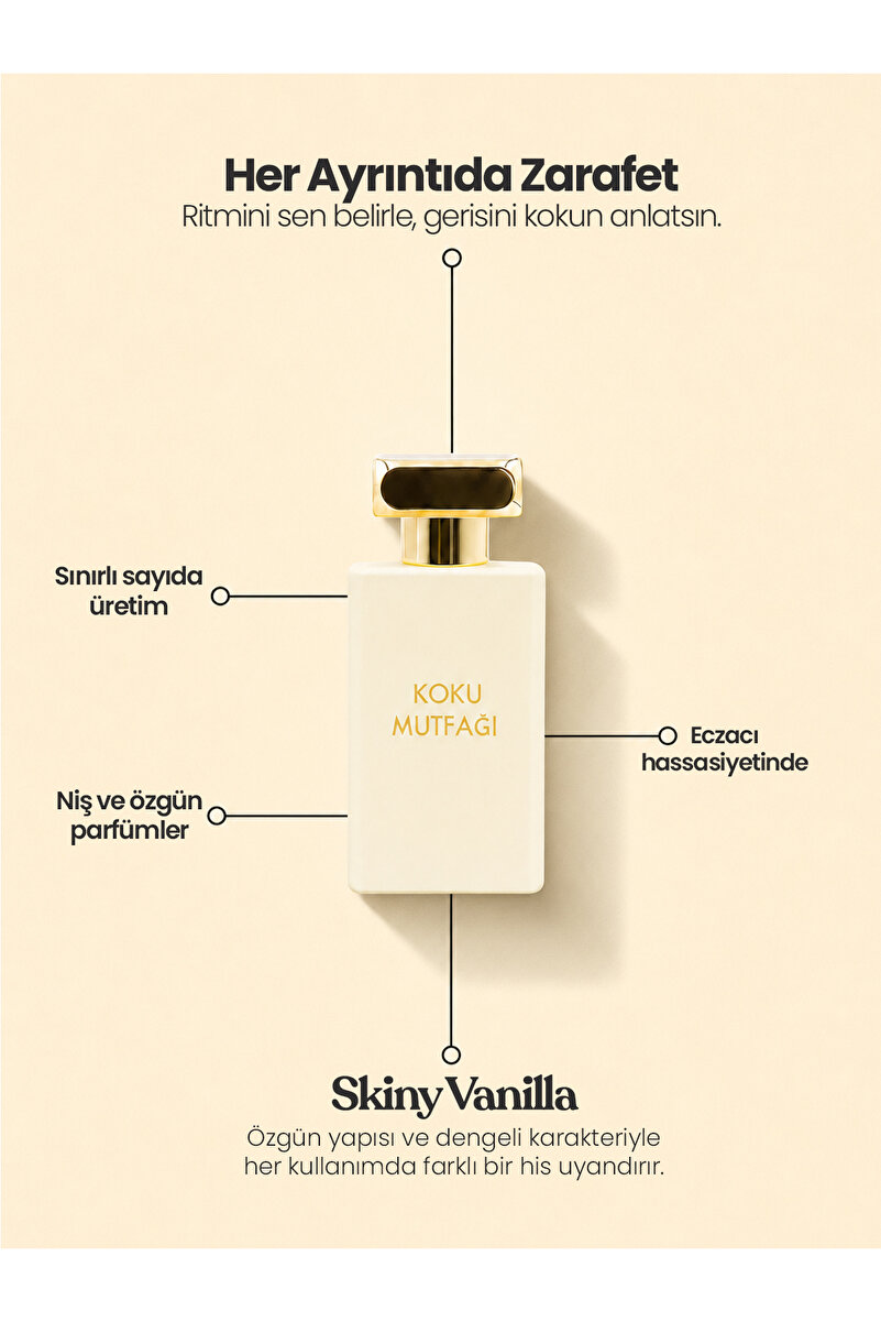 KOKU MUTFAĞI SKINY VANILLA Unisex Parfüm 50 ml | Kalıcı Niş EDP Parfüm