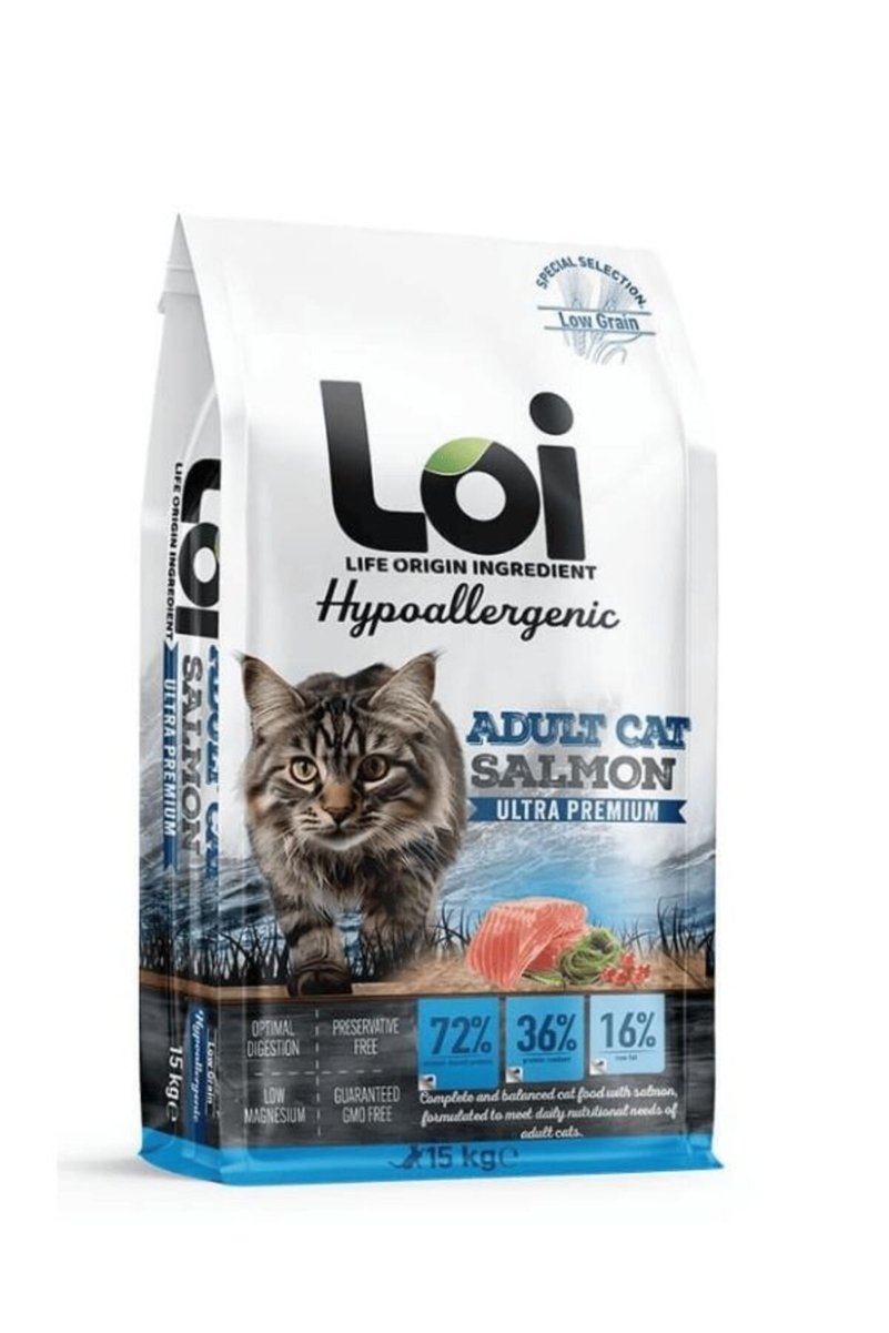 Loi Somonlu Yetişkin Kedi Maması 15 Kg