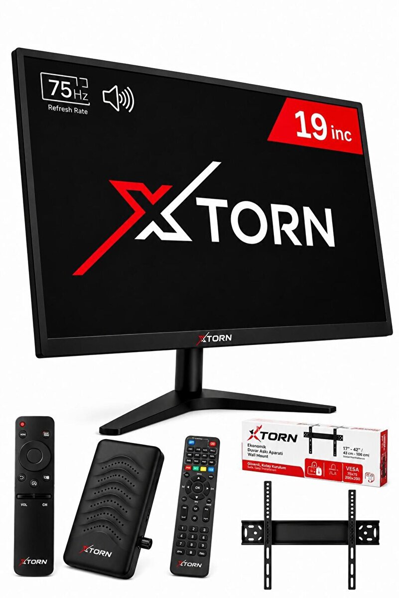 torn 19’’ (48 Ekran) Monitör|Çanaklı/Çanaksız WiFi'li Uydu Alıcısı+TV Askı Aparatı HEDİYE