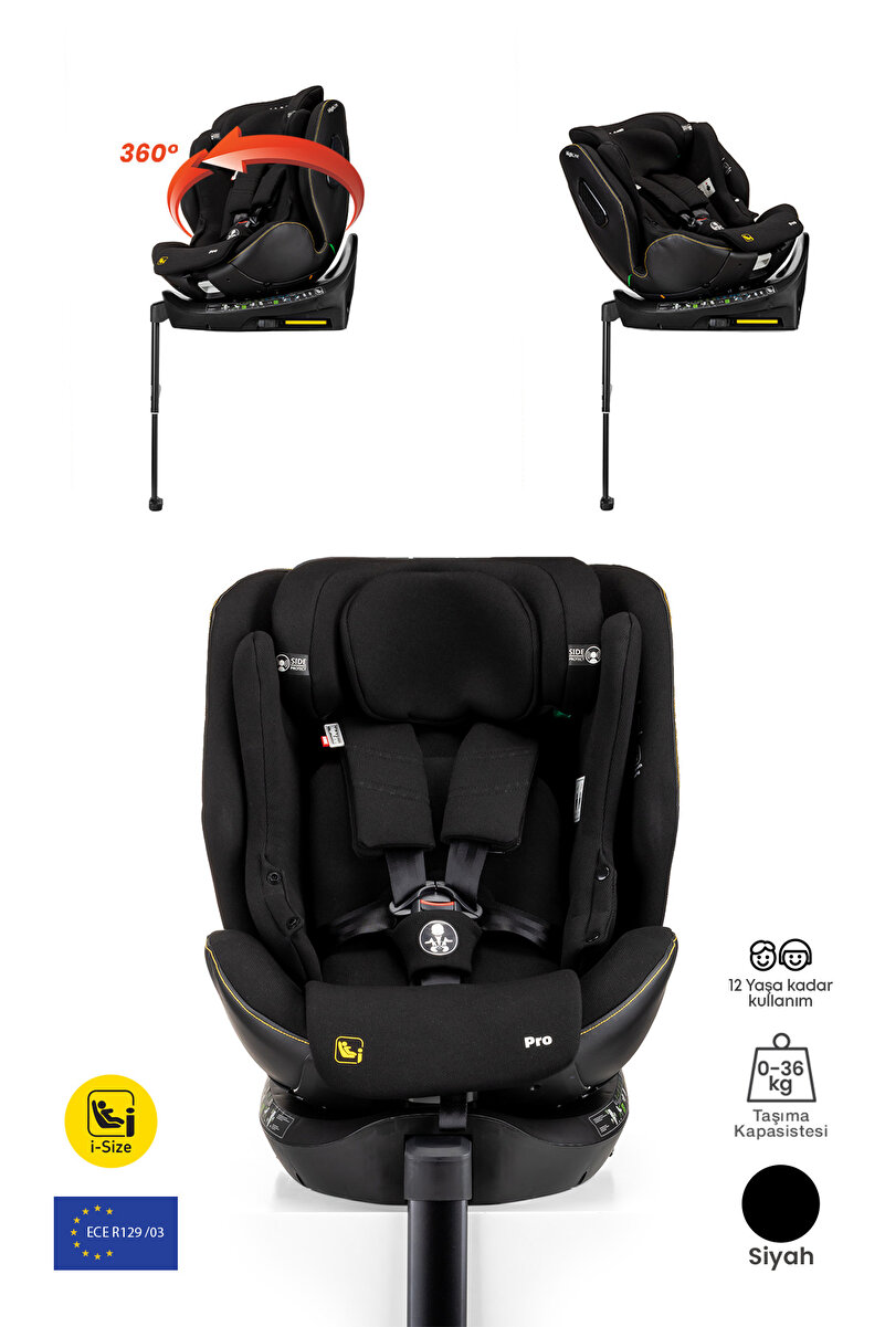 Kanz Highline Pro i-Size Oto Koltuğu Siyah