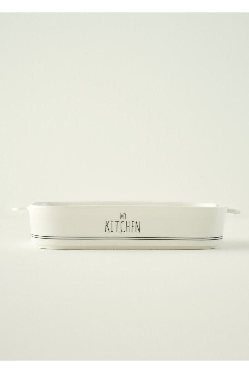 Bella Maison My Kitchen Porselen Fırın Kabı Büyük Boy Beyaz (34,5x21,8x6,2 cm)
