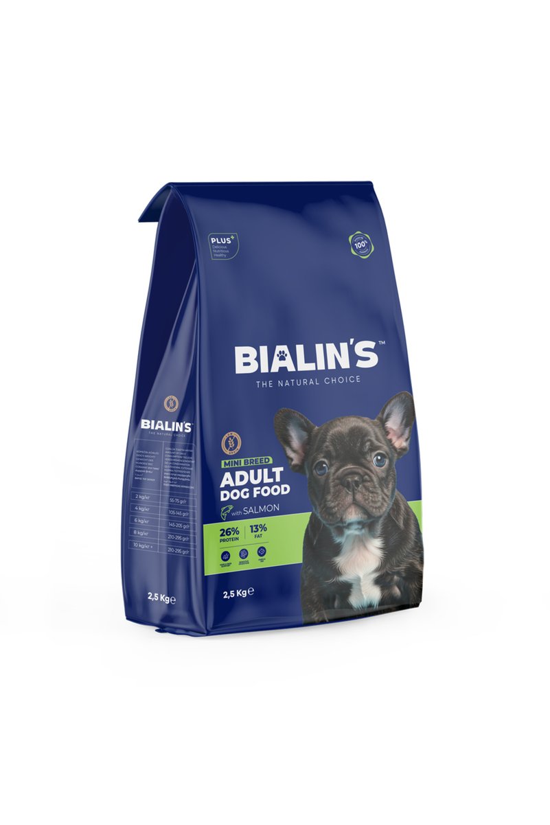 Bialins Nature Mini Irk Yetişkin Köpek Maması Somonlu 2.5 Kg
