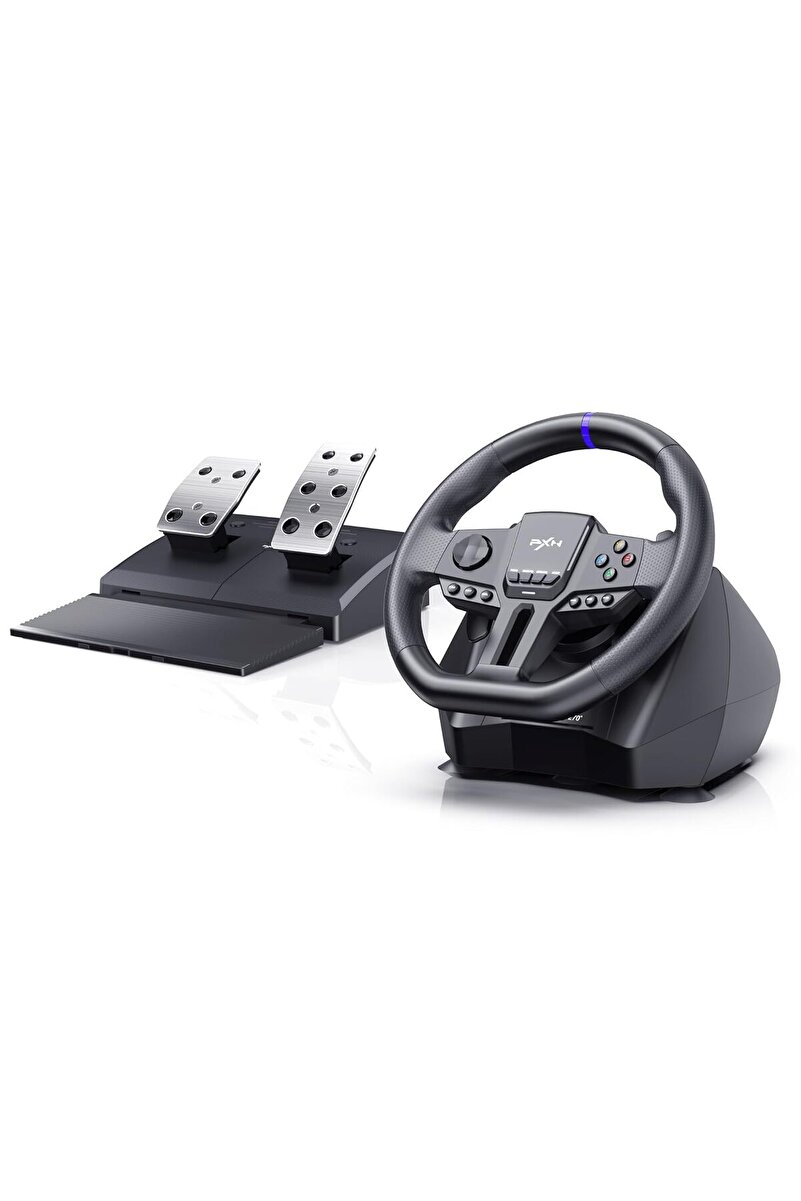 pxn V900 GEN2 Hall Effect Oyun Direksiyonu 270°/900° PC PS3 PS4 Xbox One Xbox Series X|S Nintendo Switch Uyumlu Pedallı Yarış Direksiyonu