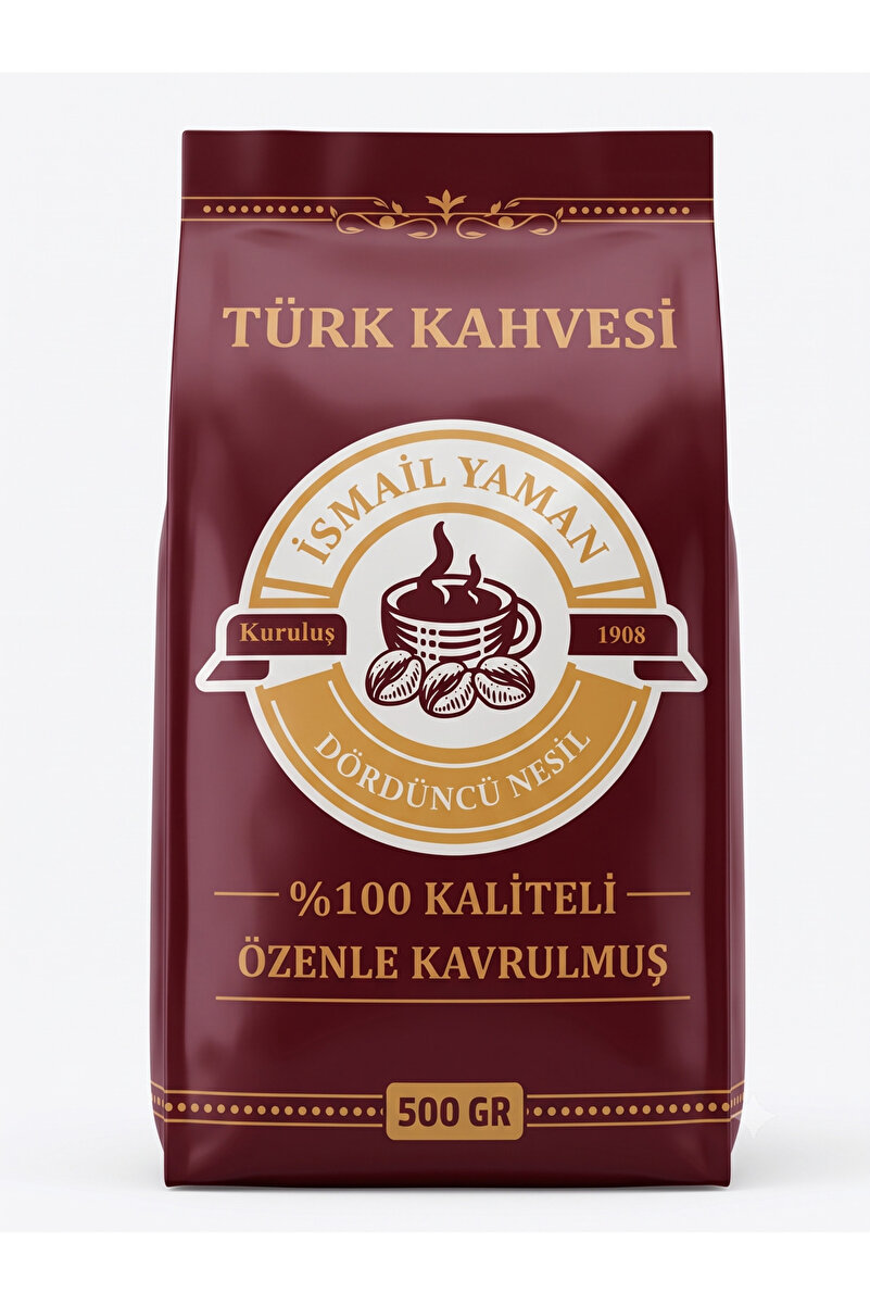 İsmail Yaman Orta Kavrulmuş Türk Kahvesi 500 Gr Kuruluş 1908 Dördüncü Nesil