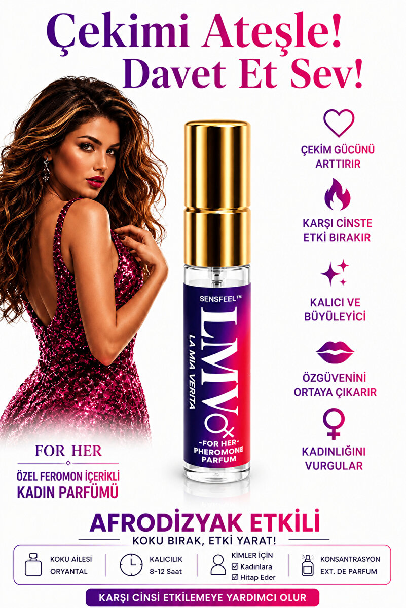 la mia verita Feromon Özlü Parfüm – Etkili Çekici Sensfeel™ For Her Extrait 5 ml