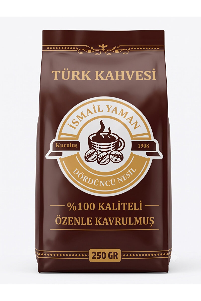 İsmail Yaman Orta Kavrulmuş Türk Kahvesi 250 Gr Kuruluş 1908 Dördüncü Nesil