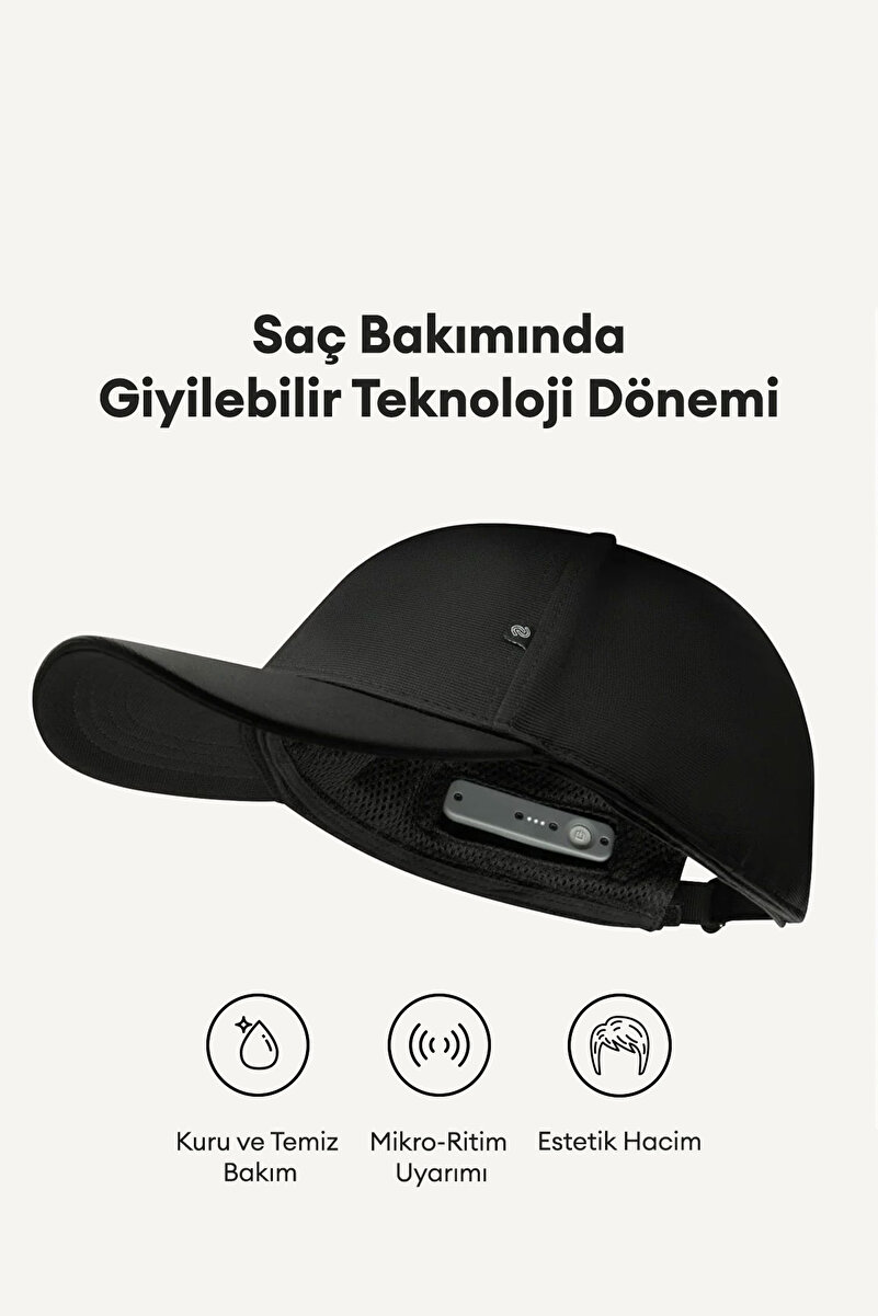 StimuField PEMF Teknolojili Saç Güçlendirici ve Dökülme Karşıtı Bakım Şapkası