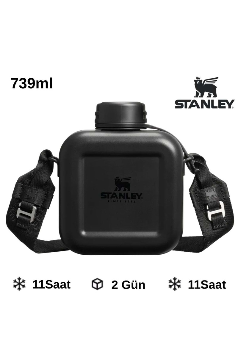 Stanley The Next X Nature Canteen 0.74 LT Termos Matara SİYAH