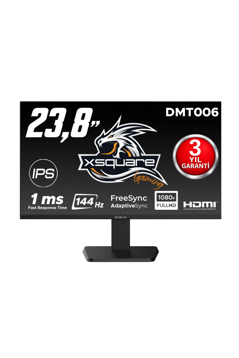 Dexim DMT006 23,8" 144Hz 1ms FHD HDMI VGA HDR Low Blue Light FreeSync Fast IPS Gaming Monitör