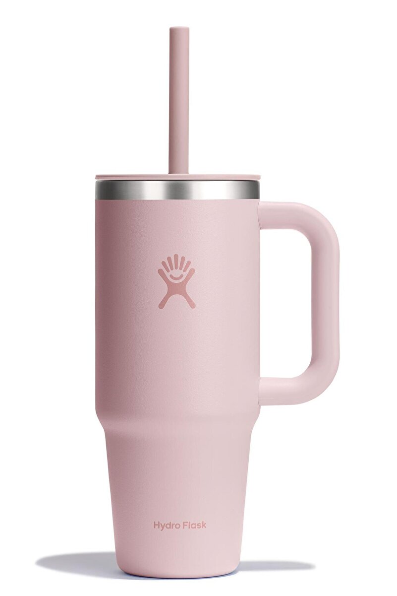 Hydro Flask All Around Travel Tumbler Pipetli Termos 710 ml (24 Oz) - Trillium Pembe