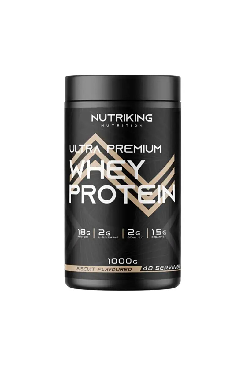 Nutriking Whey Protein Tozu 1000G 40 Servis Bisküvi Aramalı