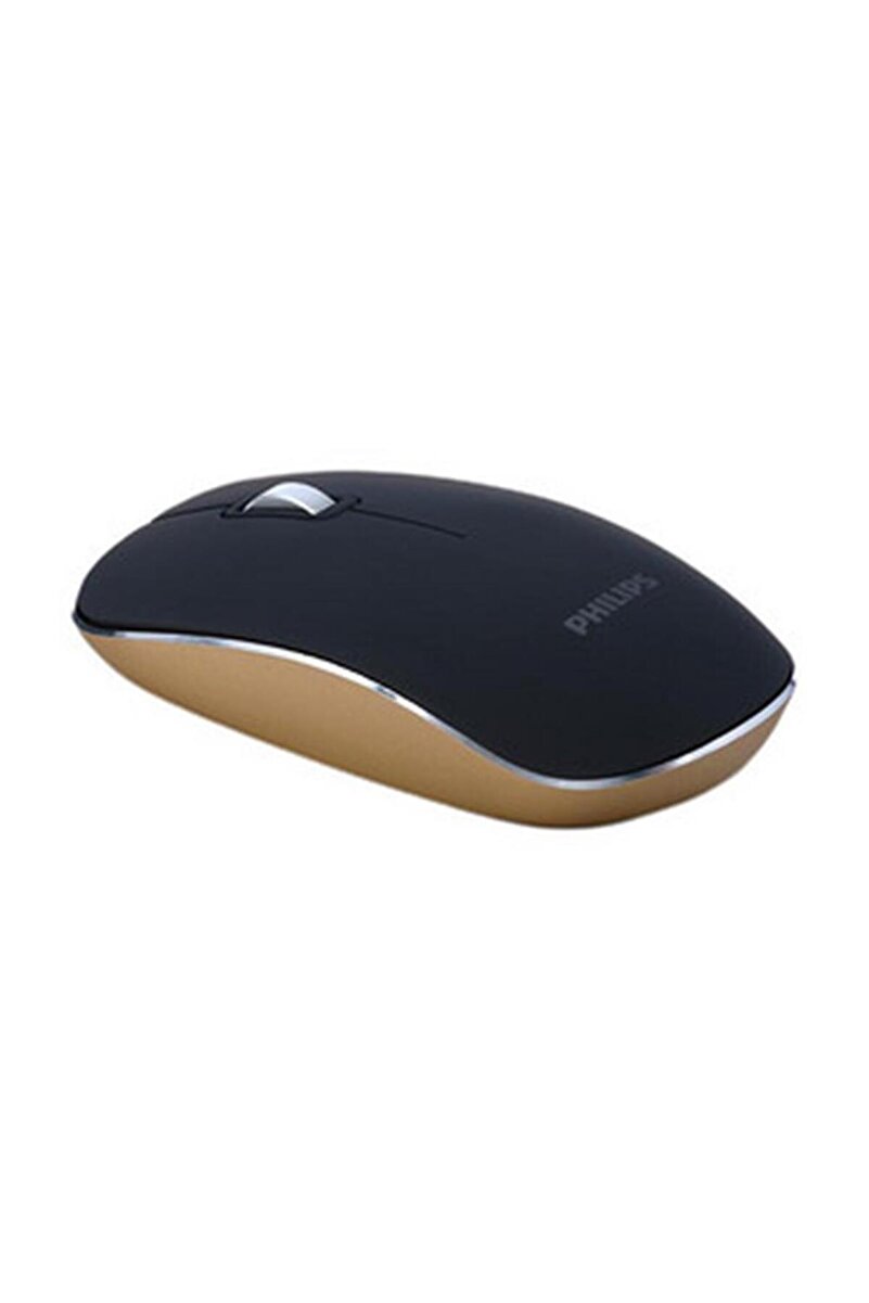 Philips SPK7323-93 Black and Gold Kablosuz Sessiz Optik Mouse