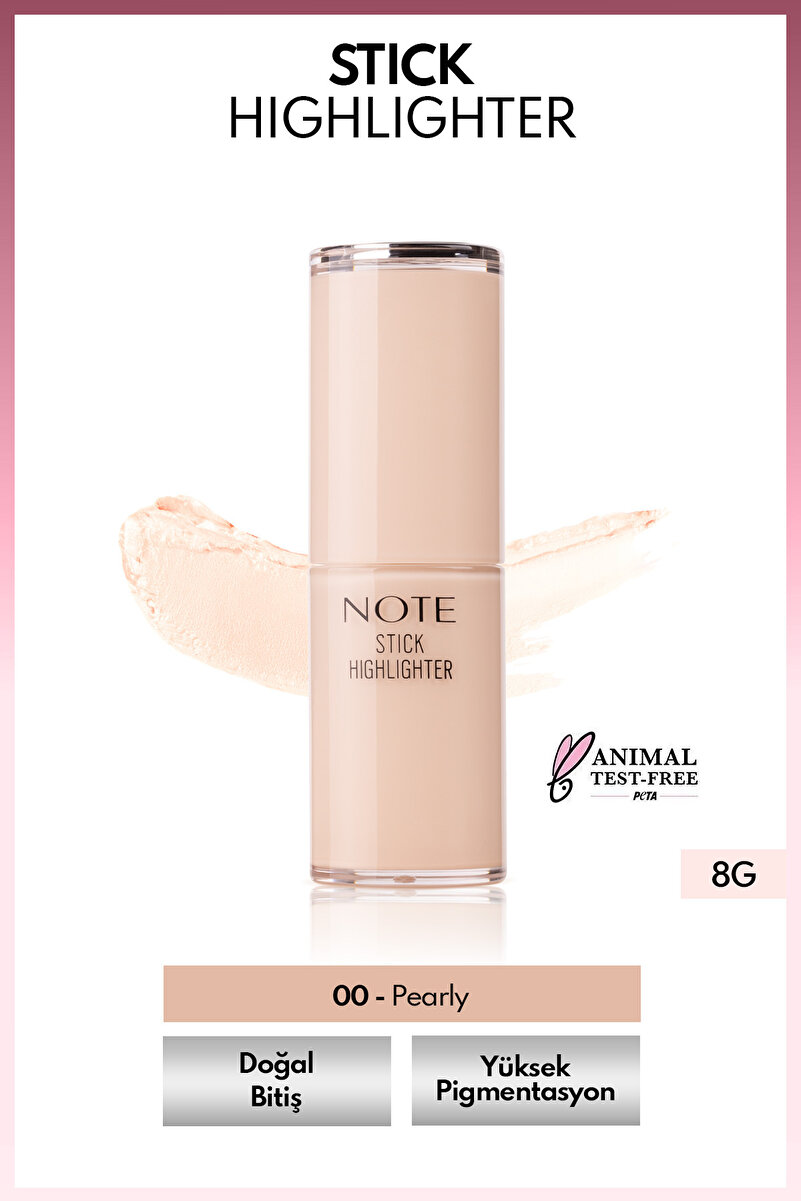 NOTE Stick Highlighter Nemlendirici Yumuşak Stick Aydınlatıcı - 00 Pearly