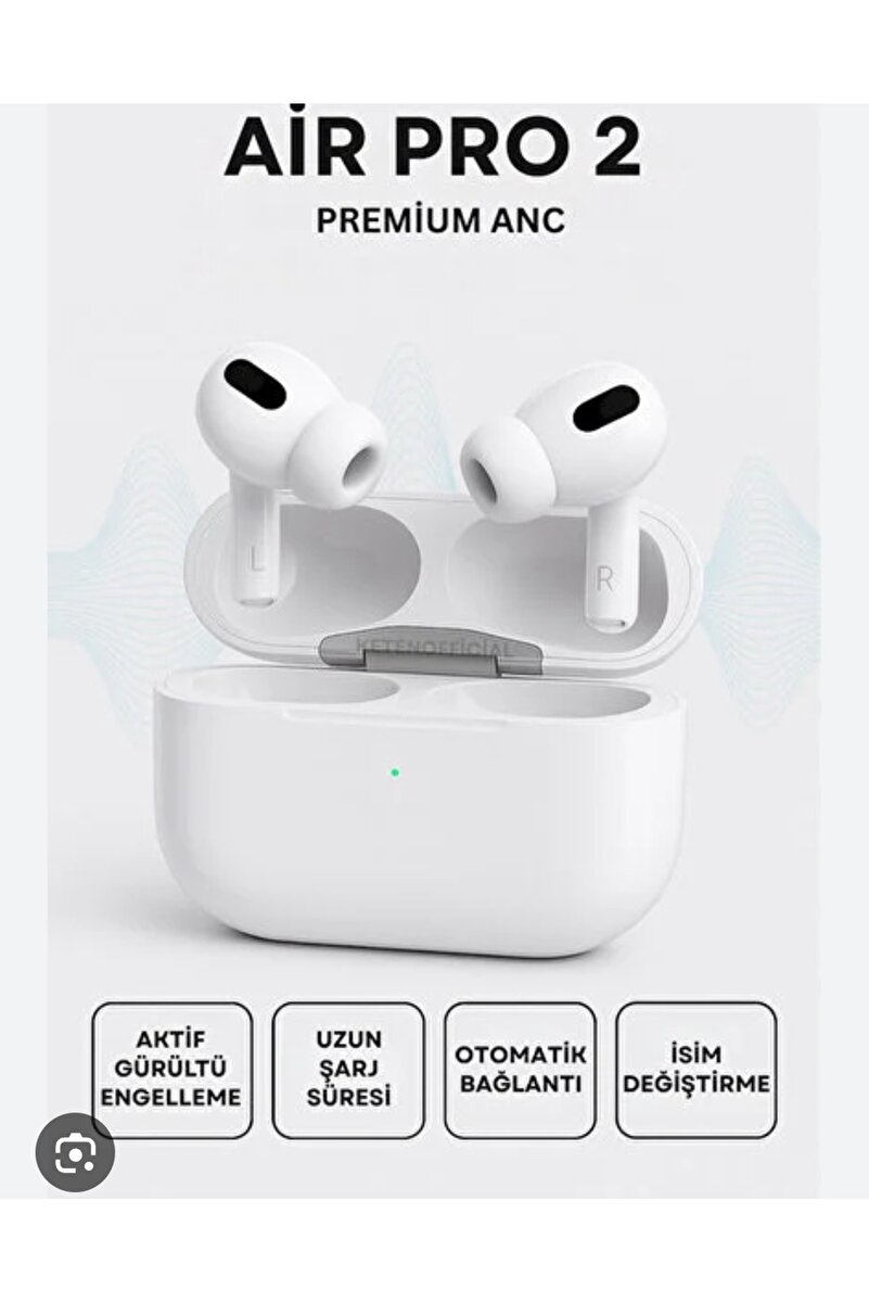 Aikosa AİR Pro 2. ANC Nesil Bluetooth Kulaklık - Aktif Gürültü Engelleme (ANC) & Şeffaf Mod