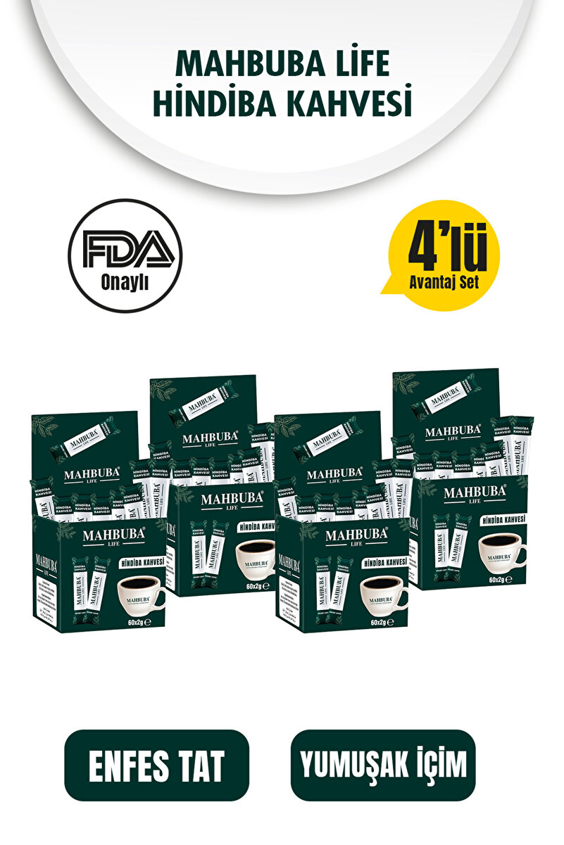 Mahbuba Hindiba Kahvesi 240x2gr (4 Aylık 240 Kullanım)