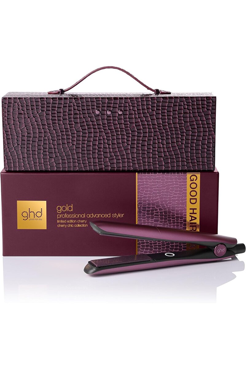 Ghd Gold Saç Düzleştirici Çantalı, Taraklı Hediye Seti Vişne