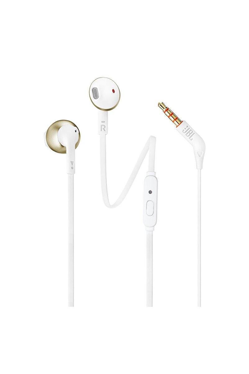 JBL T205, Kulaklık, CT, IE, Champagne-White,E