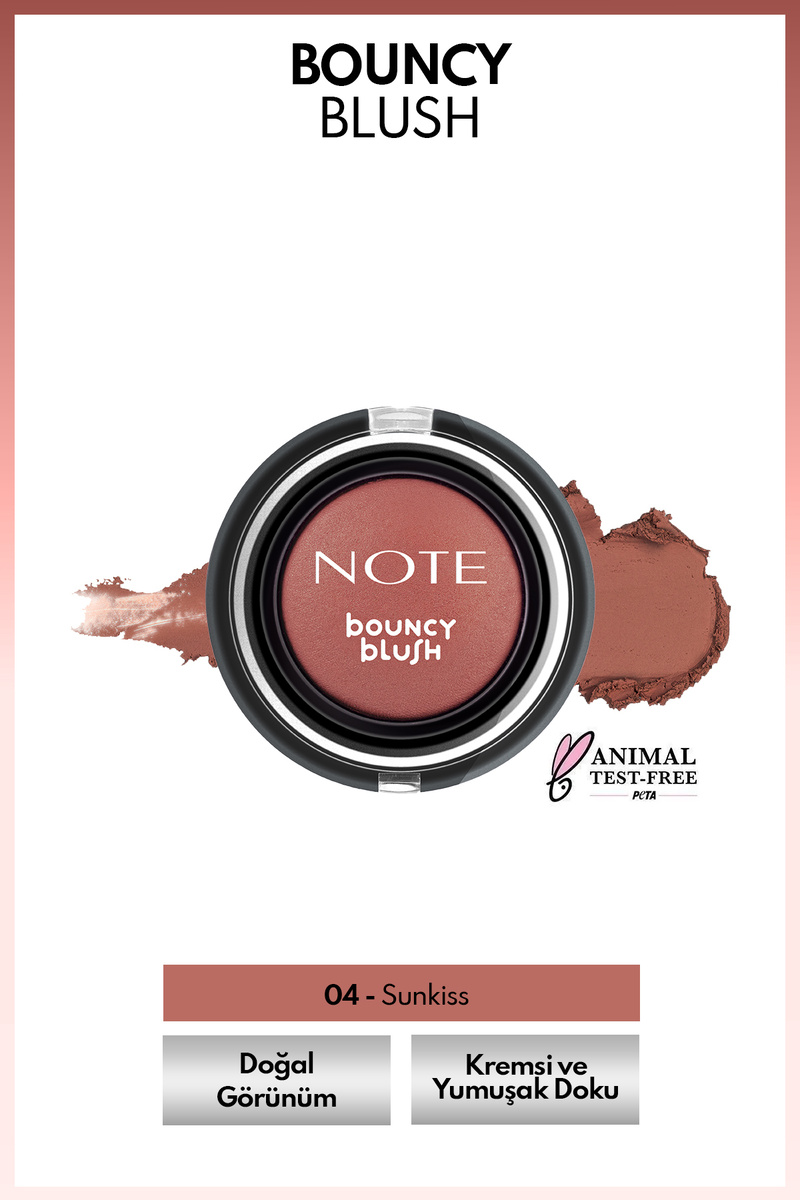 NOTE Bouncy Blush Yumuşak Kremsi Allık - 04 Sunkiss