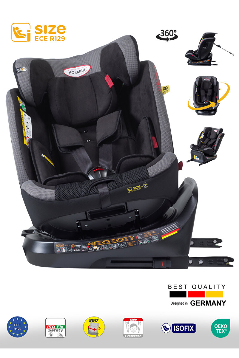 Holmer Aero 3D Profix Multi Pro I-Size (360° Dönebilir) 0-36KG Oto Koltuğu İsofix/SPS/SIP/Latch