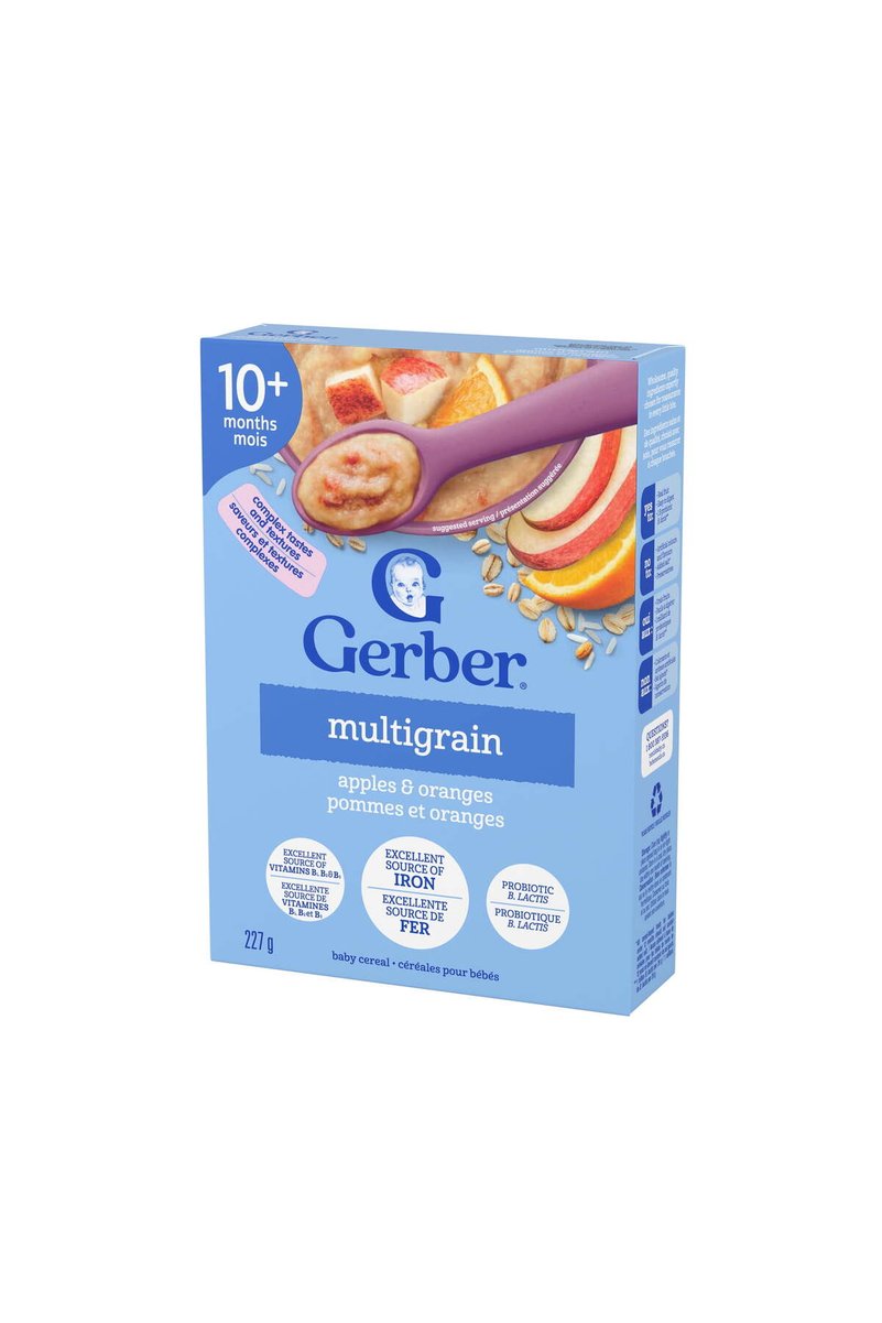 GERBER Multigrain AppleOranges/Elma ve Portakallı Kaşık Maması