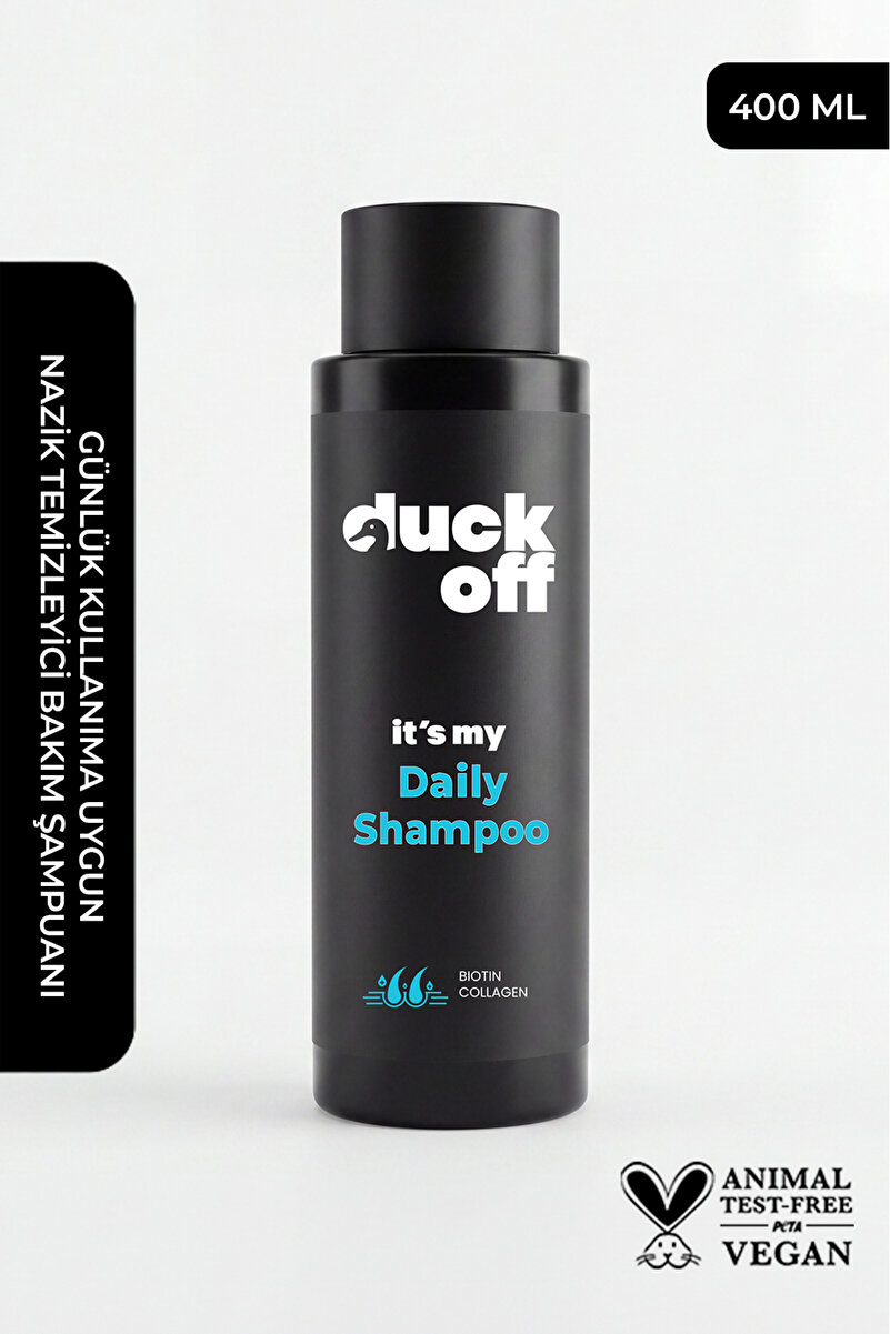 Duck Off Biotin ve Kolajen İçerikli Şampuan Günlük Kullanım Şampuanı/It’s My Daily Shampoo 400 ml