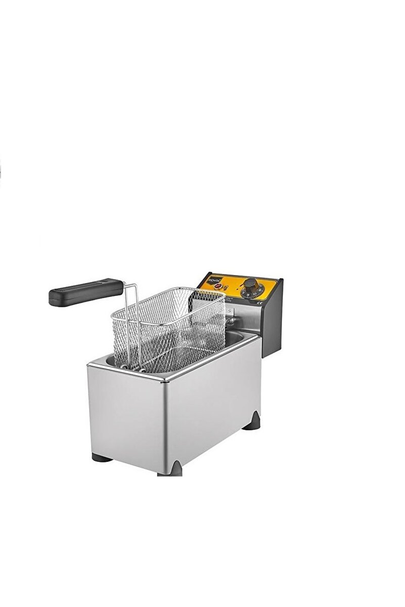 Remta R90 3 Litre Kapaklı Elektrikli Fritöz Paslanmaz Profesyonel Sanayi Tipi Fritöz Makinesi & Patates Kızartması Makinesi & Endüstriyel Büfe Tipi