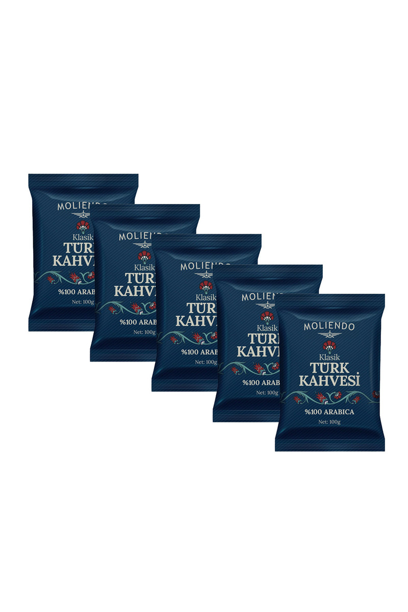 Moliendo Finest Coffee Klasik Türk Kahvesi 100 g 5'li Avantaj Paketi