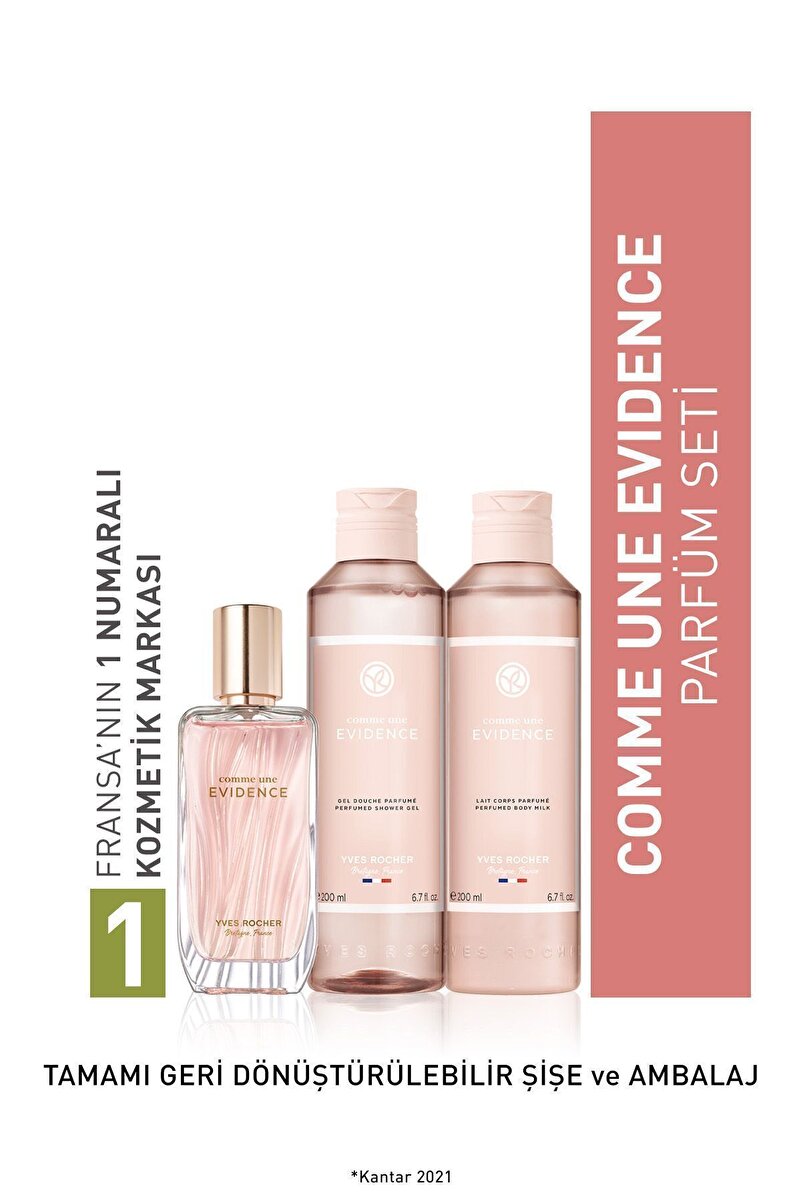 Yves Rocher Comme Une Evidence Parfüm-Banyo Seti