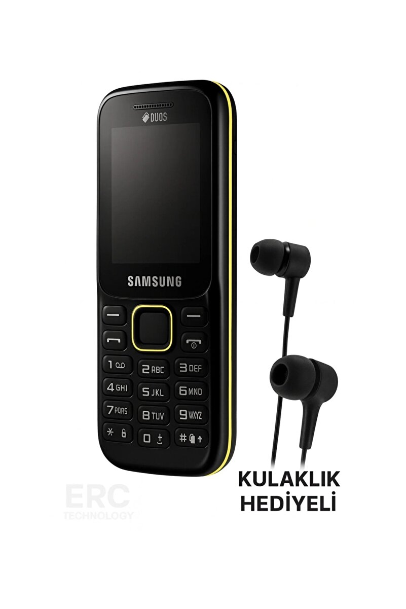 Orjinal Samsung B310 Orijinal Kamerasız Çift Sim Tuşlu Telefon – Dayanıklı – Kolay Kullanım SİYAH Asker Yaşlı Telefonu