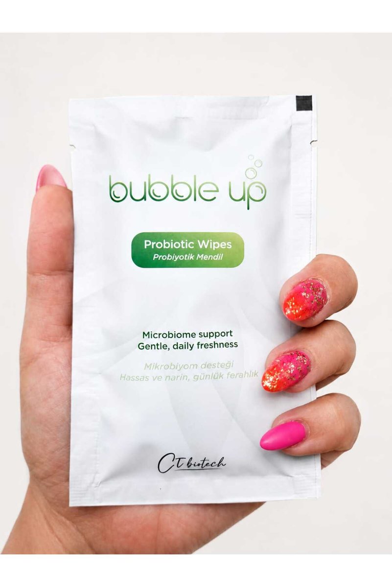 Bubble Up Cilt Dostu Probiyotikli Doğal Islak Mendil