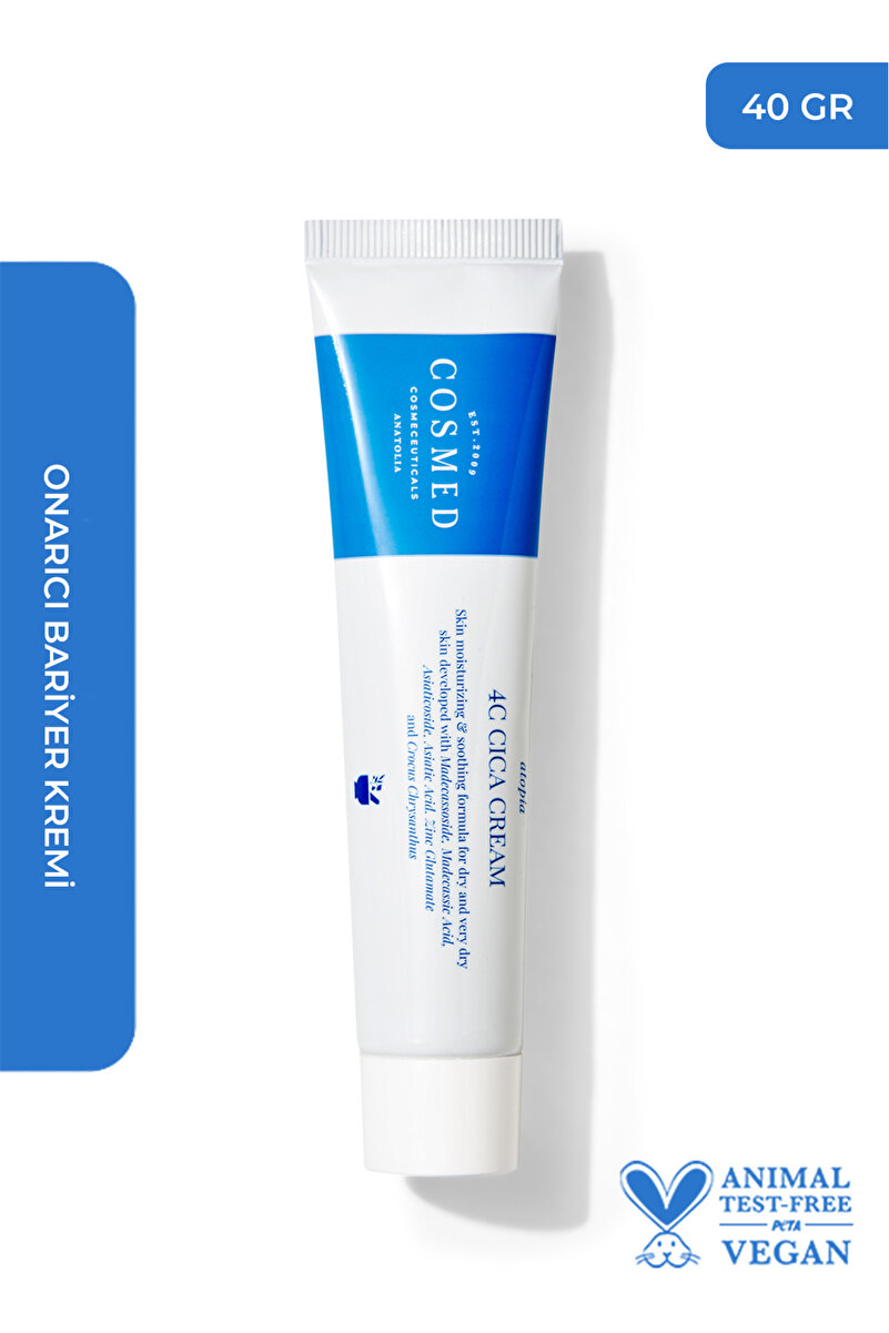COSMED Yatıştırıcı Onarıcı Bariyer Kremi /Atopia 4C CICA CREAM 40 GR