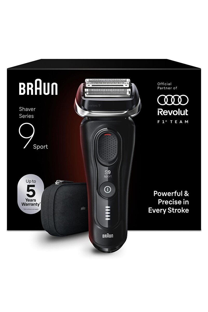 Braun Series 9 Sport Elektrikli Tıraş Makinesi, Islak ve Kuru, 60 dakikaya kadar, 9110s