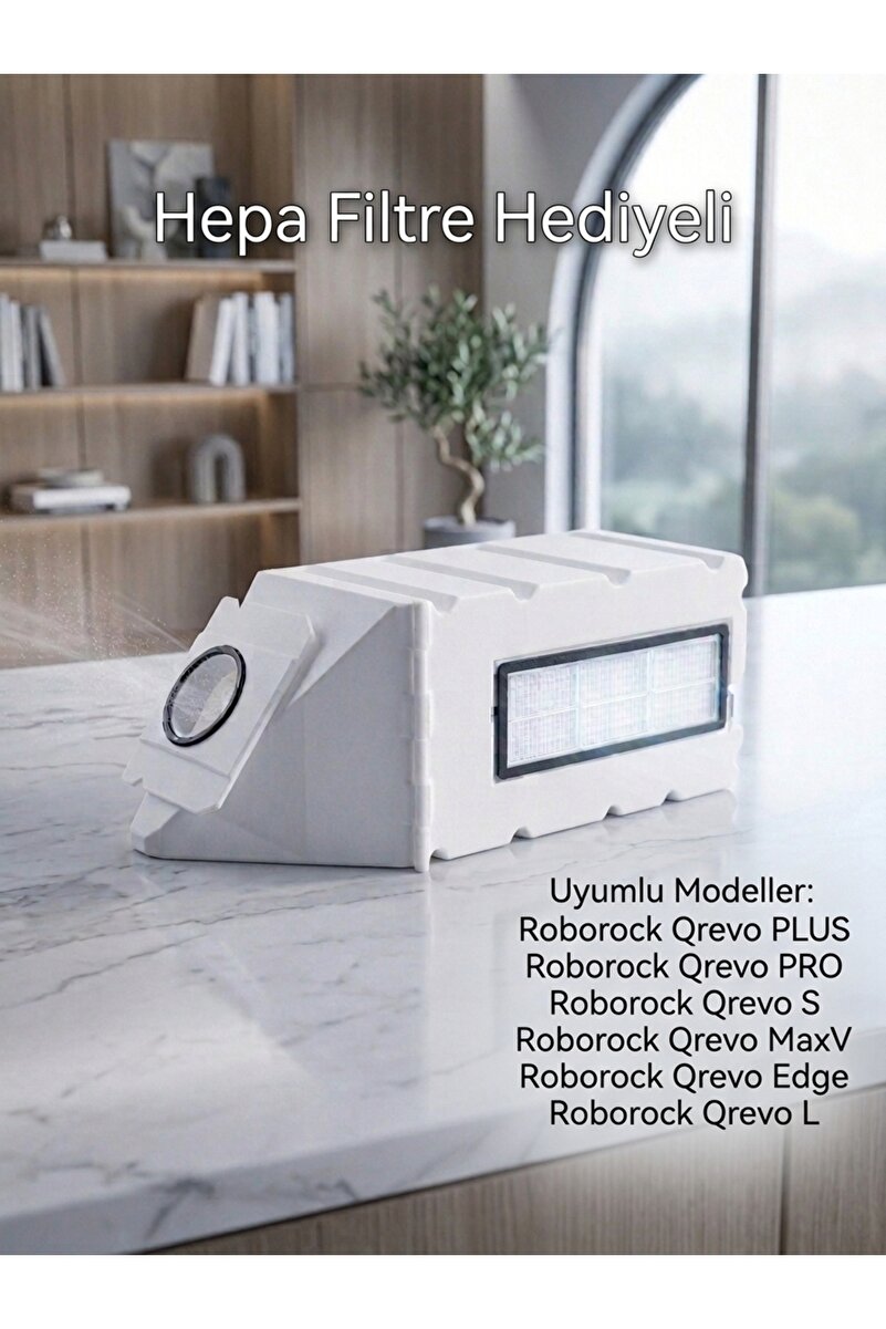 ST PARTS Roborock Qrevo Serisi Yeniden Kullanılabilir-Yıkanabilir Toz Haznesi ( HEPA FİLTRE HEDİYELİ)