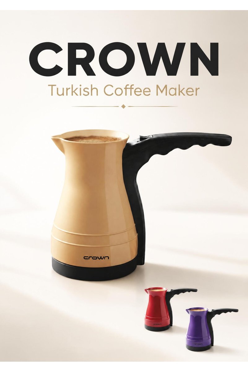 Crown CRW-7124 Elektrikli kahve makinası cezve